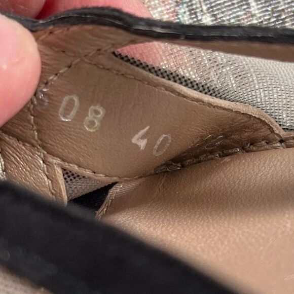 Beautifeel Women’s Black Suede Nude Mesh Velcro Straps EUC Anti-Slip Bottm 9-9.5 - Picture 10 of 11